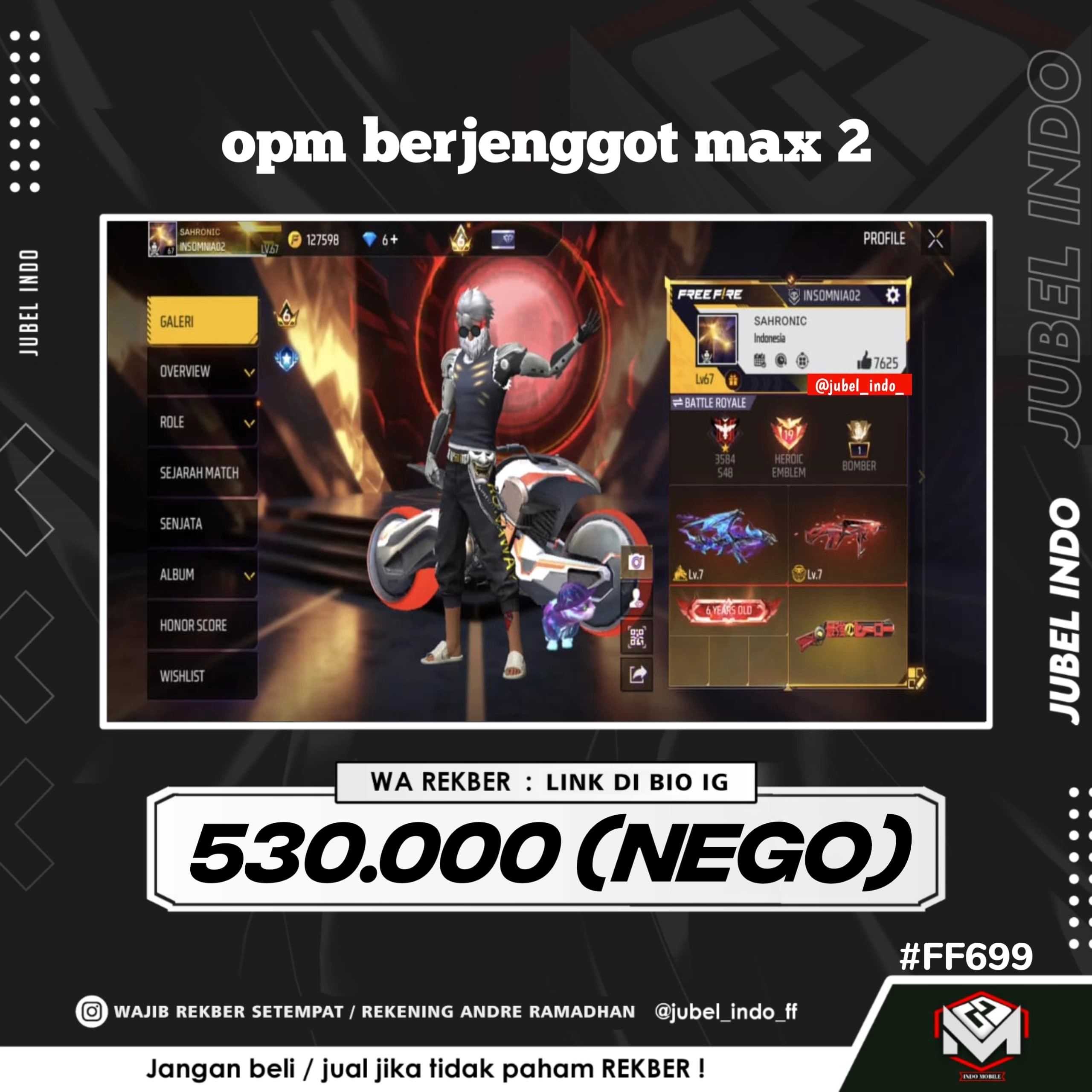 STOK FF #FF699
