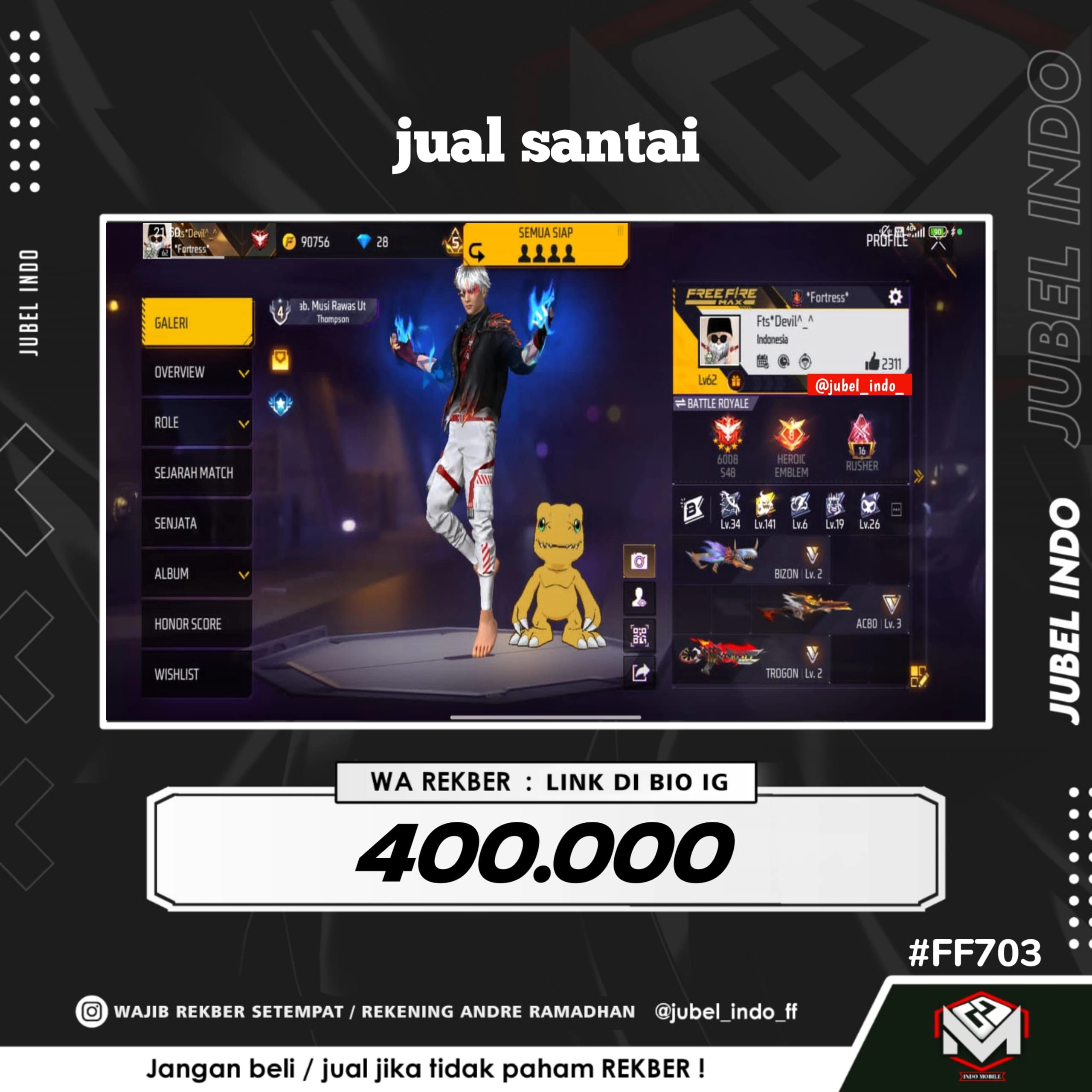 STOK FF #FF703