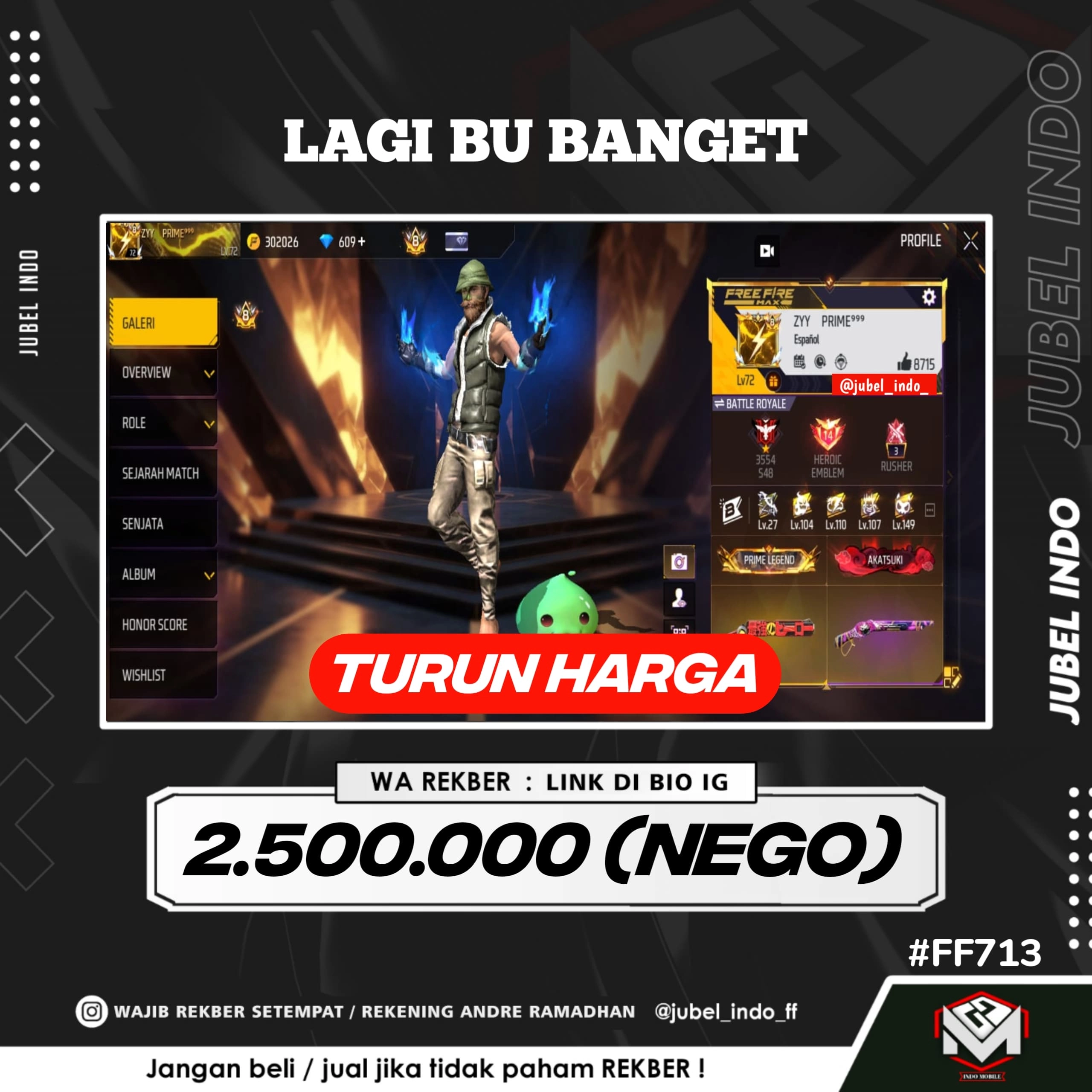 STOK FF #FF713