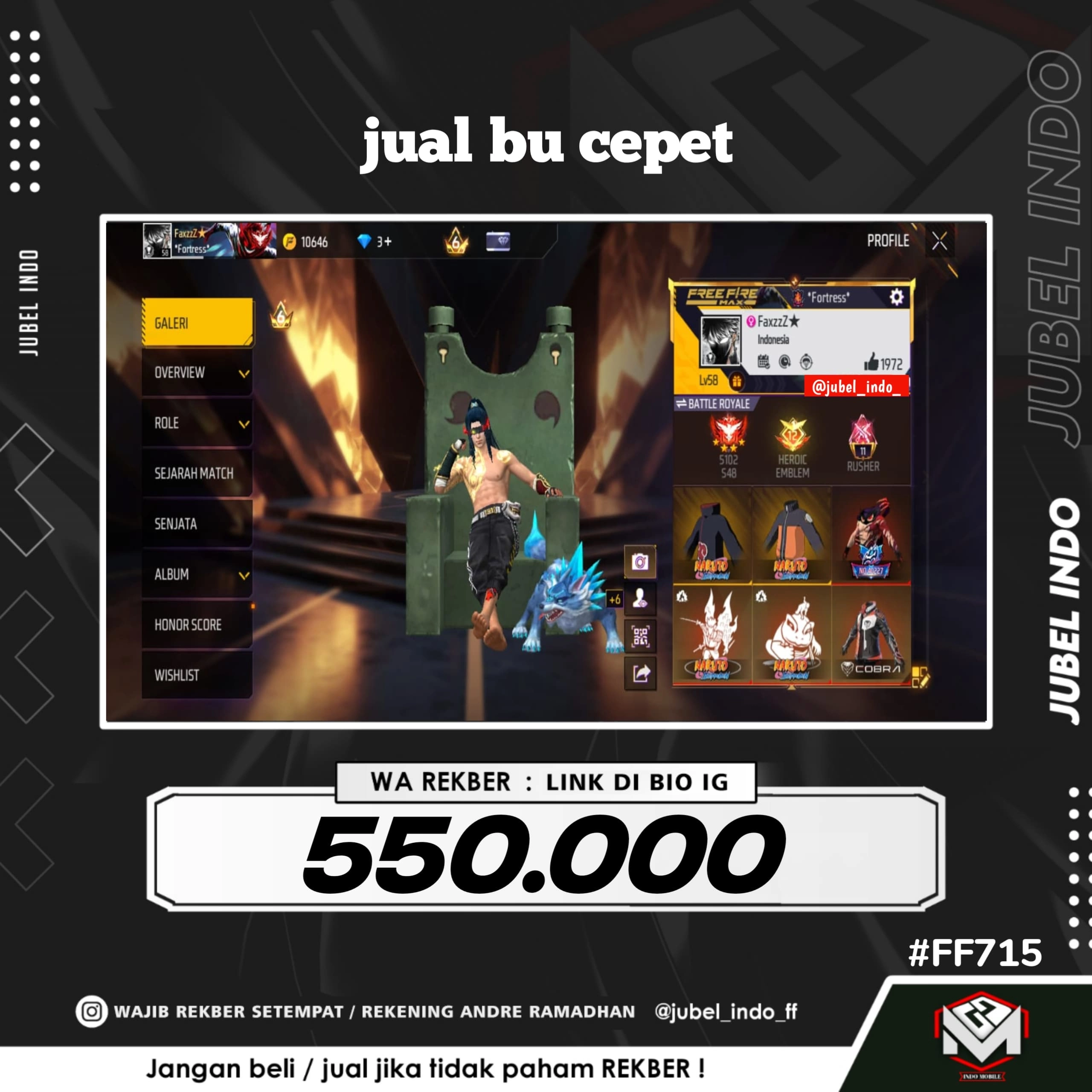 STOK FF #FF715