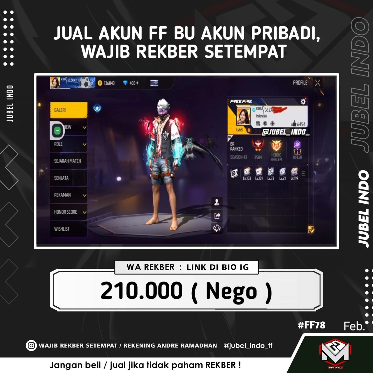 STOK FF #FF78