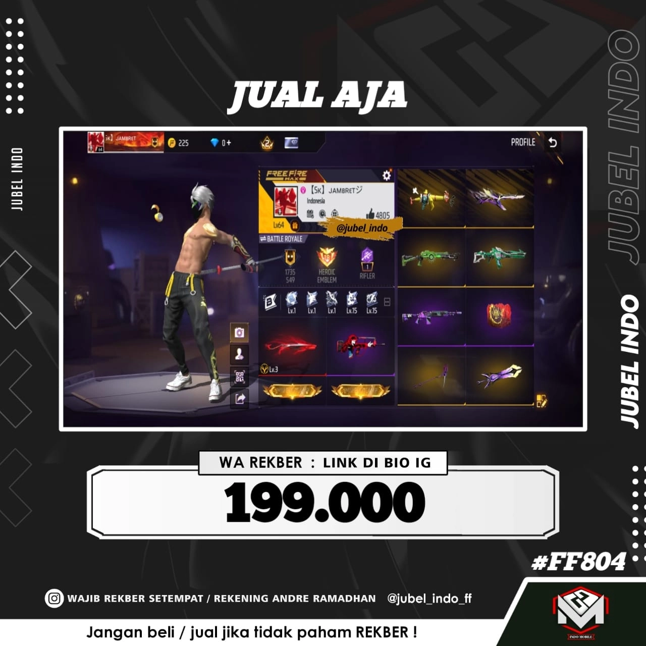 STOK FF #FF804