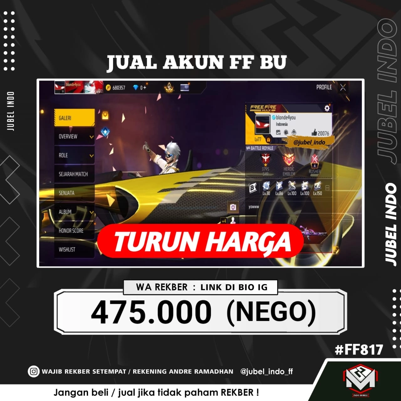 STOK FF #FF817
