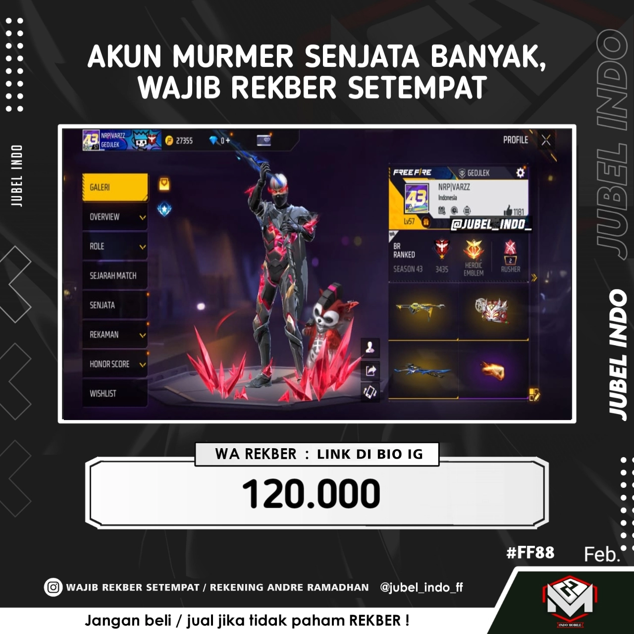 STOK FF #FF88