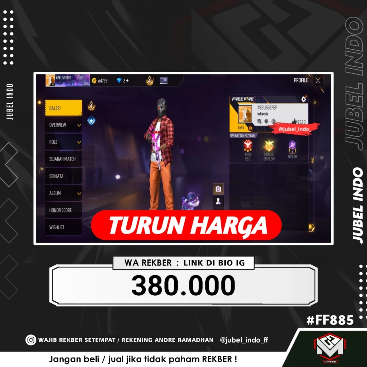 STOK FF #FF885