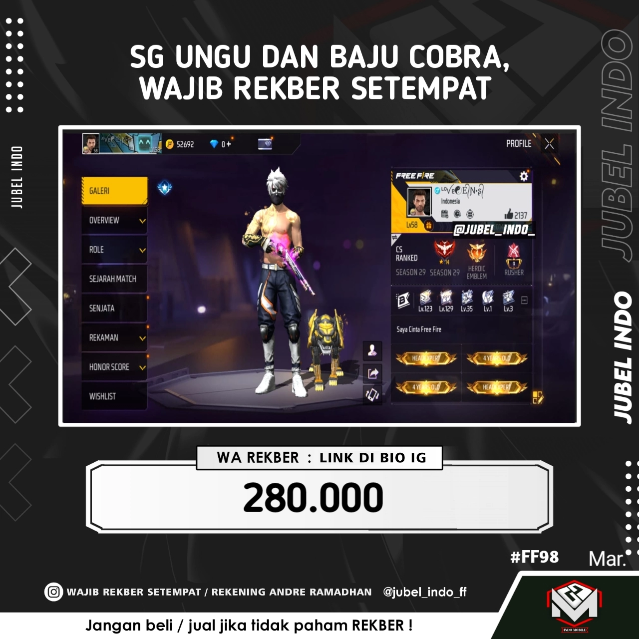 STOK FF #FF98