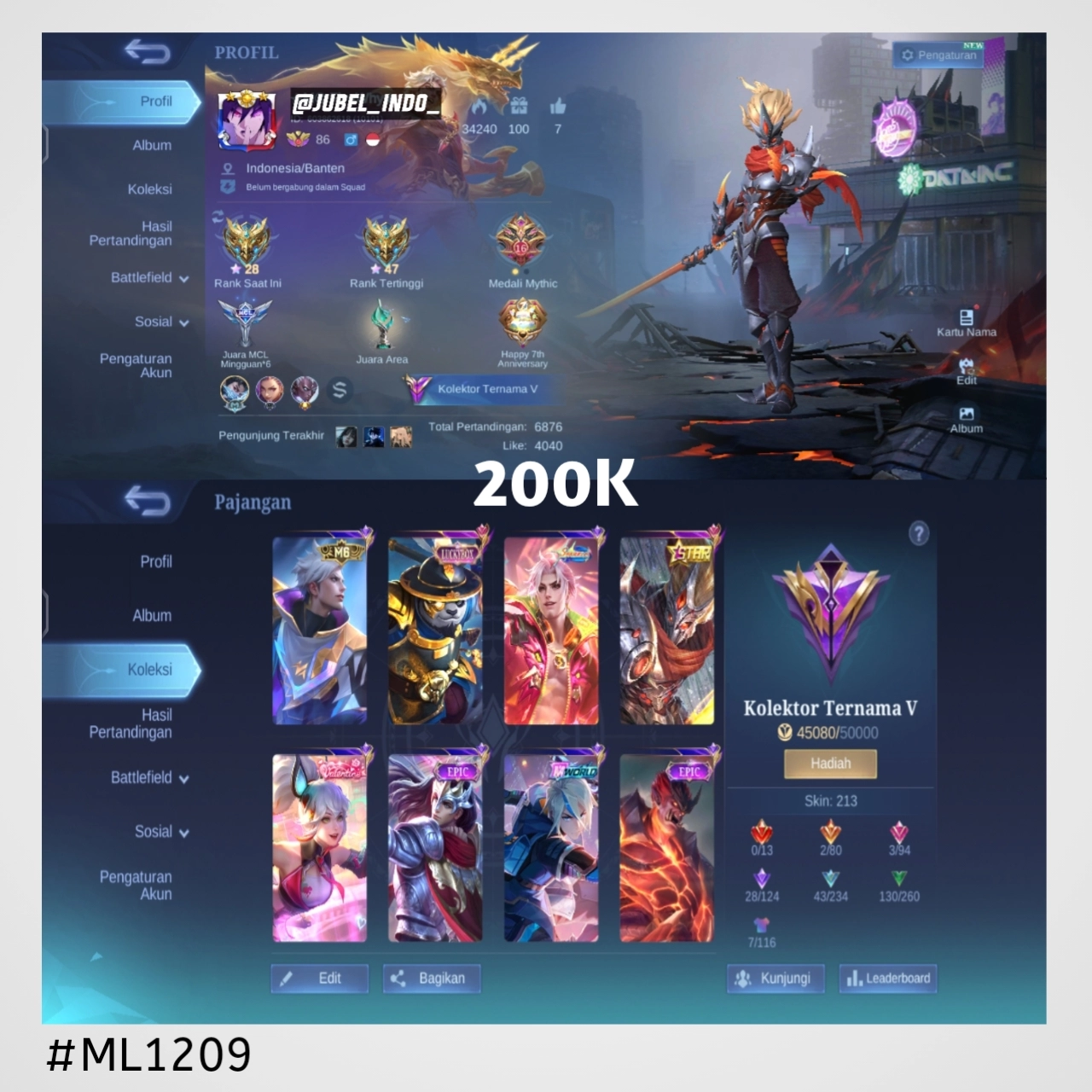 STOK ML #ML1209