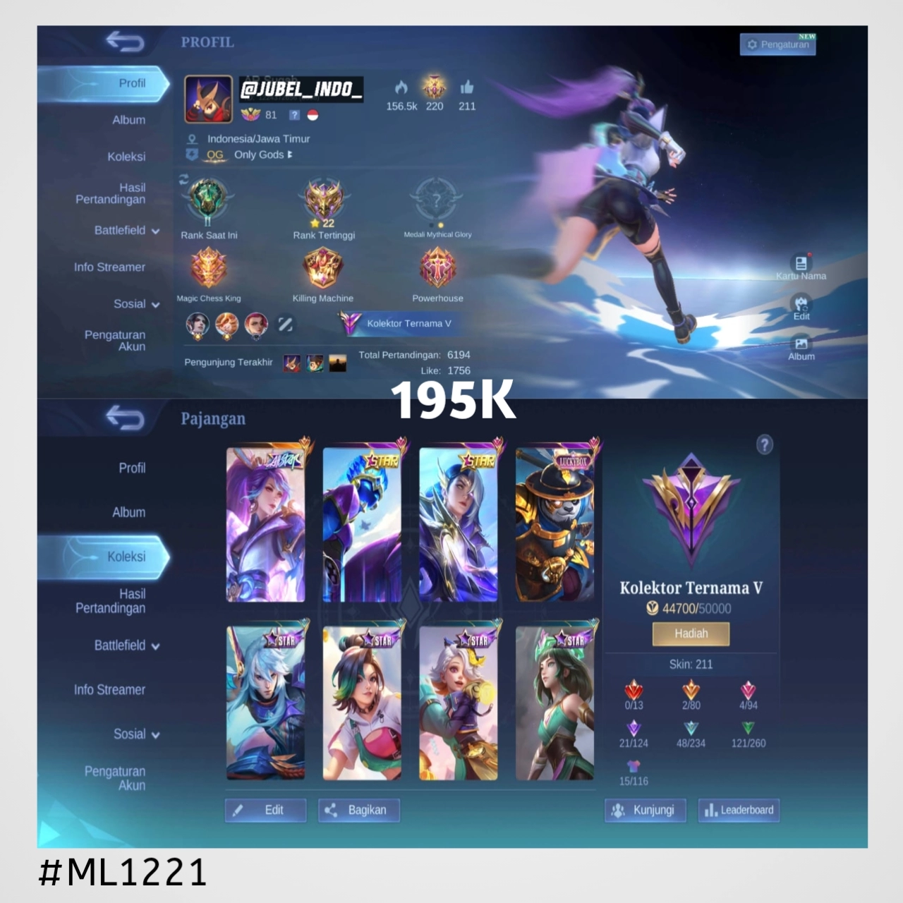 STOK ML #ML1221