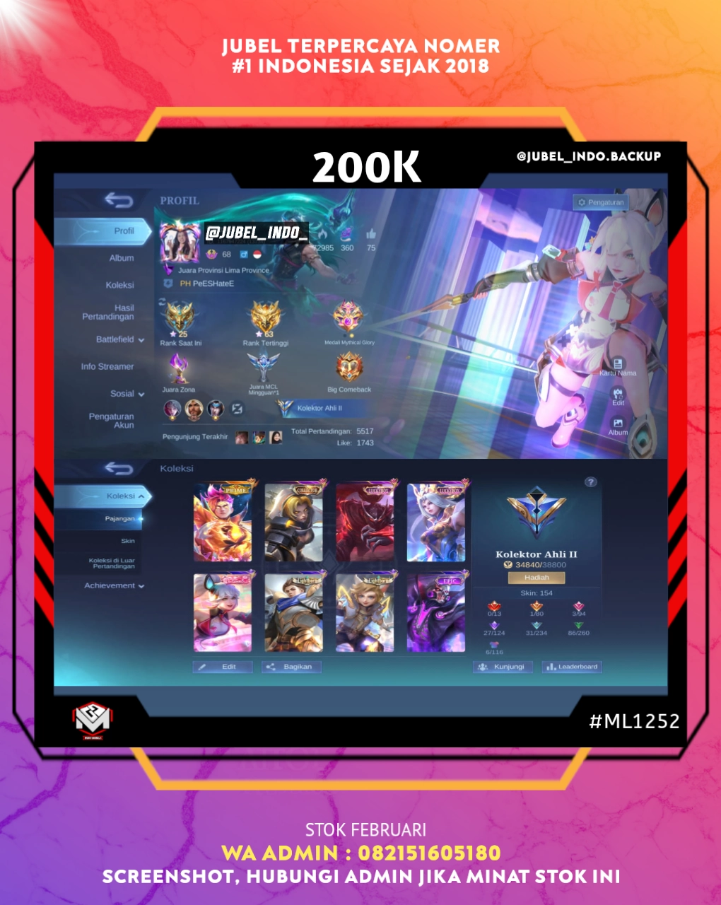 STOK ML #ML1252