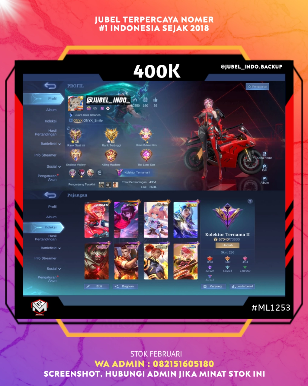 STOK ML #ML1253