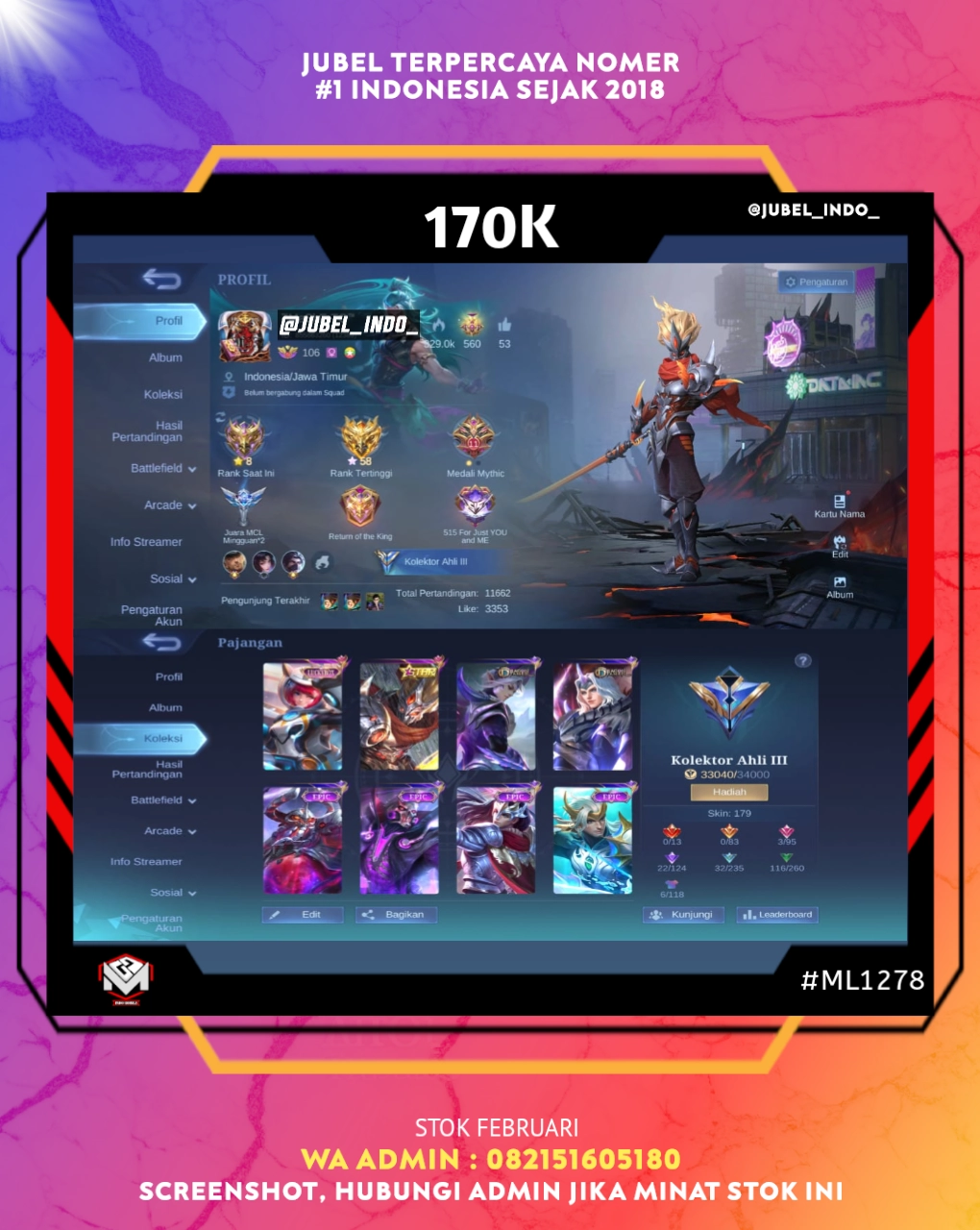 STOK ML #ML1278
