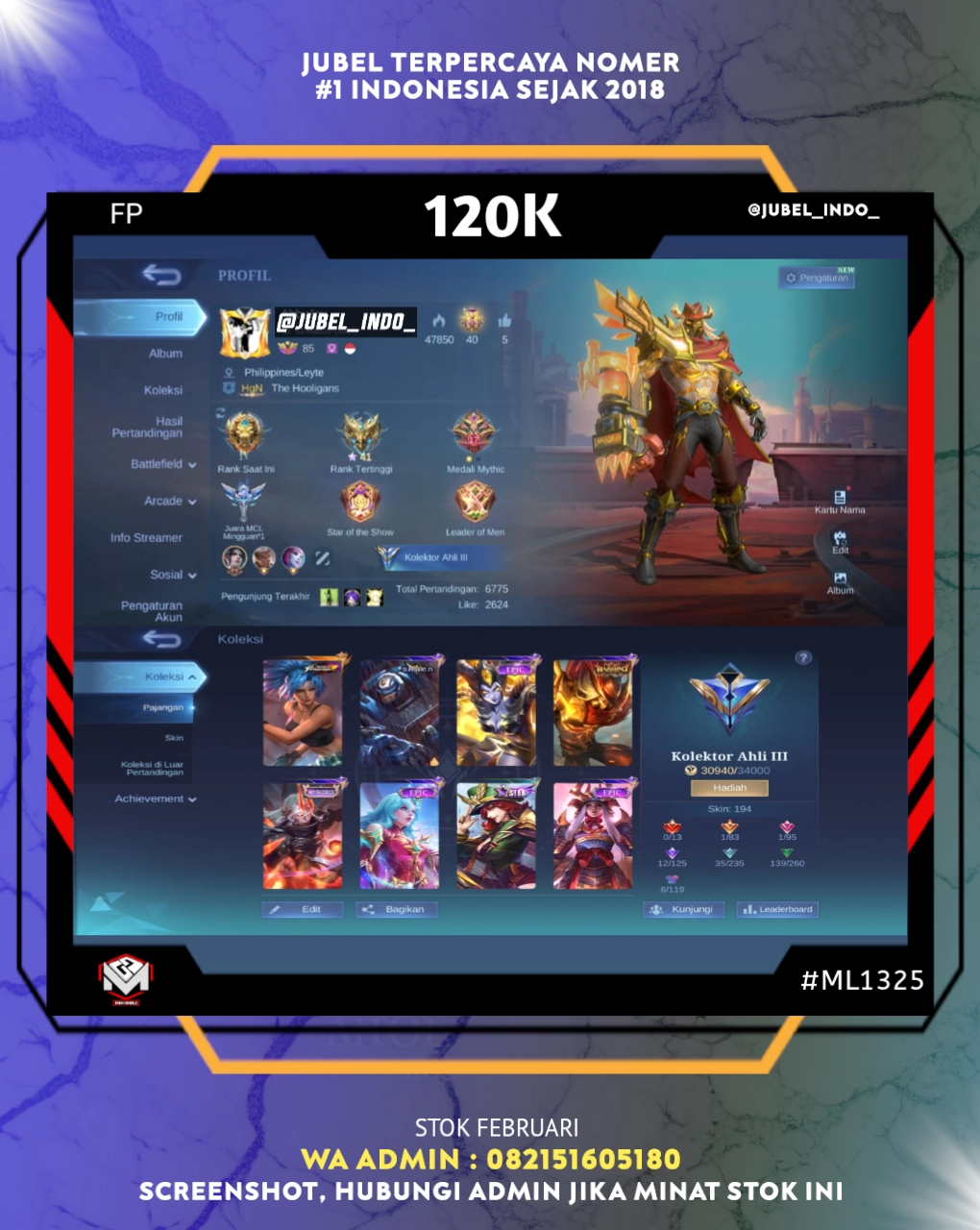 STOK ML #ML1325