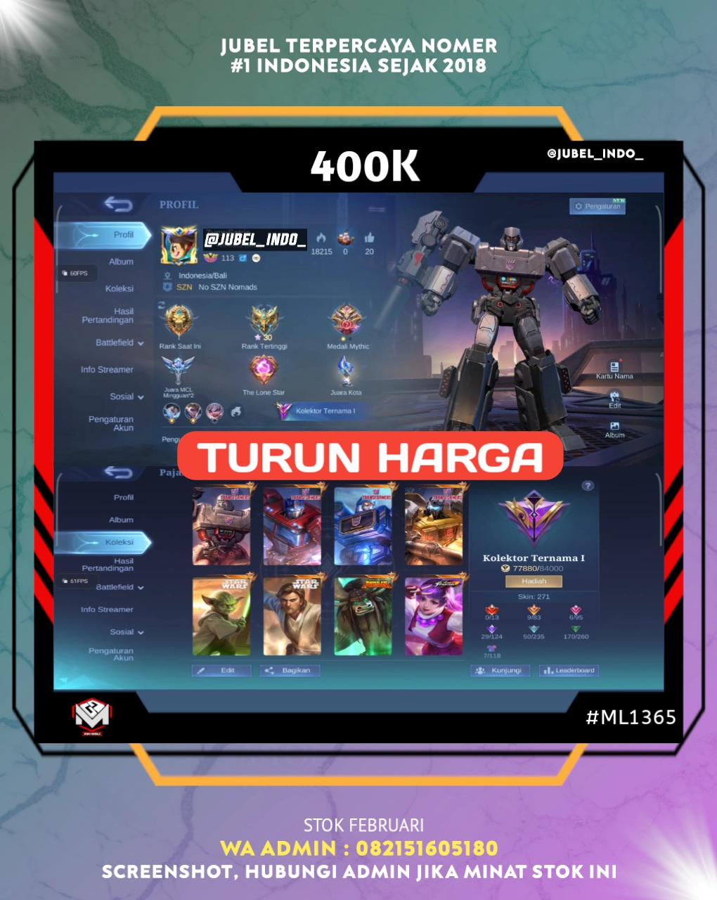 STOK ML #ML1365