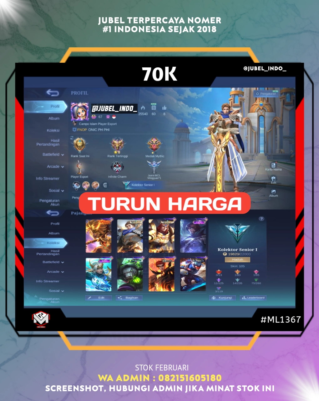 STOK ML #ML1367