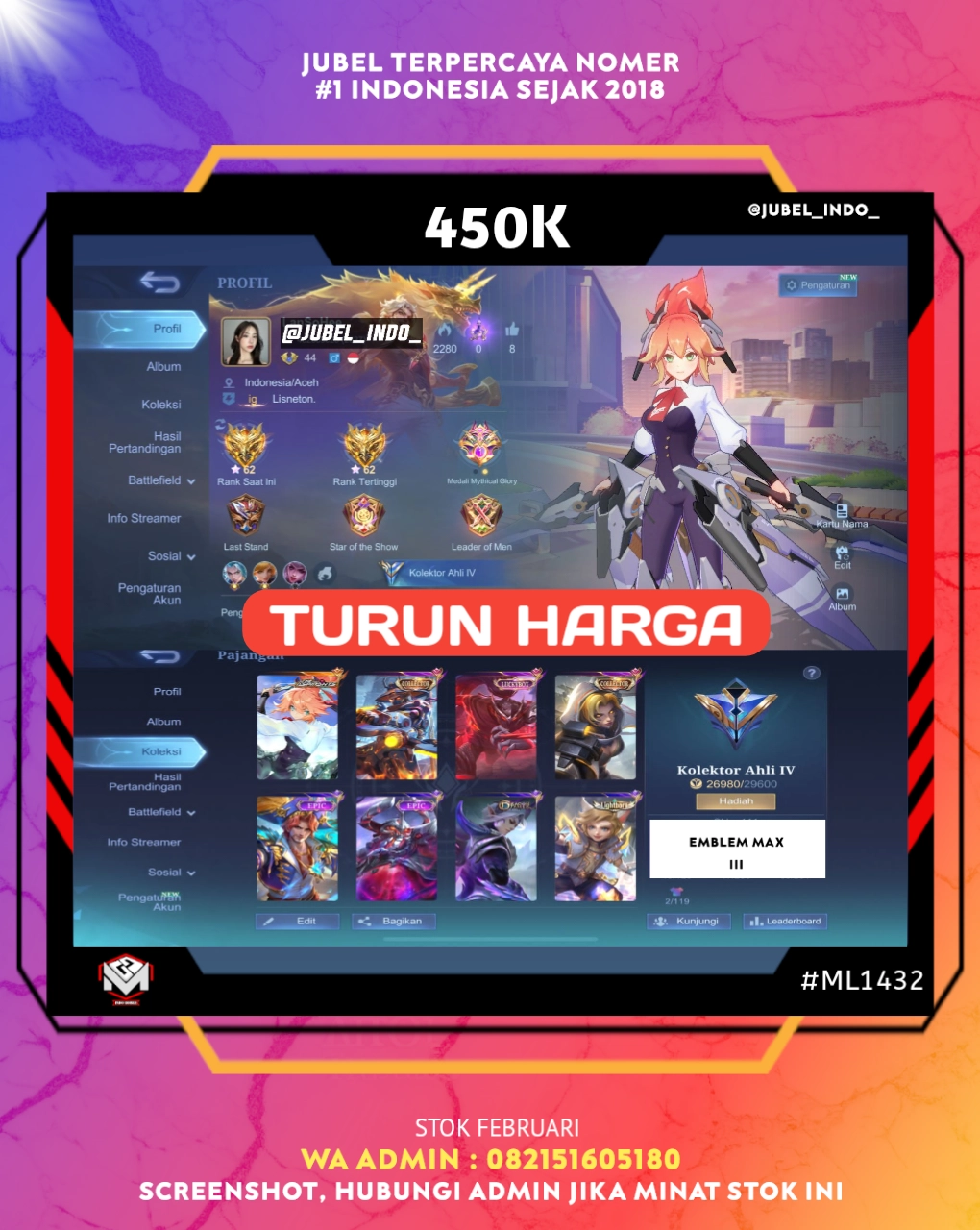 STOK ML #ML1432