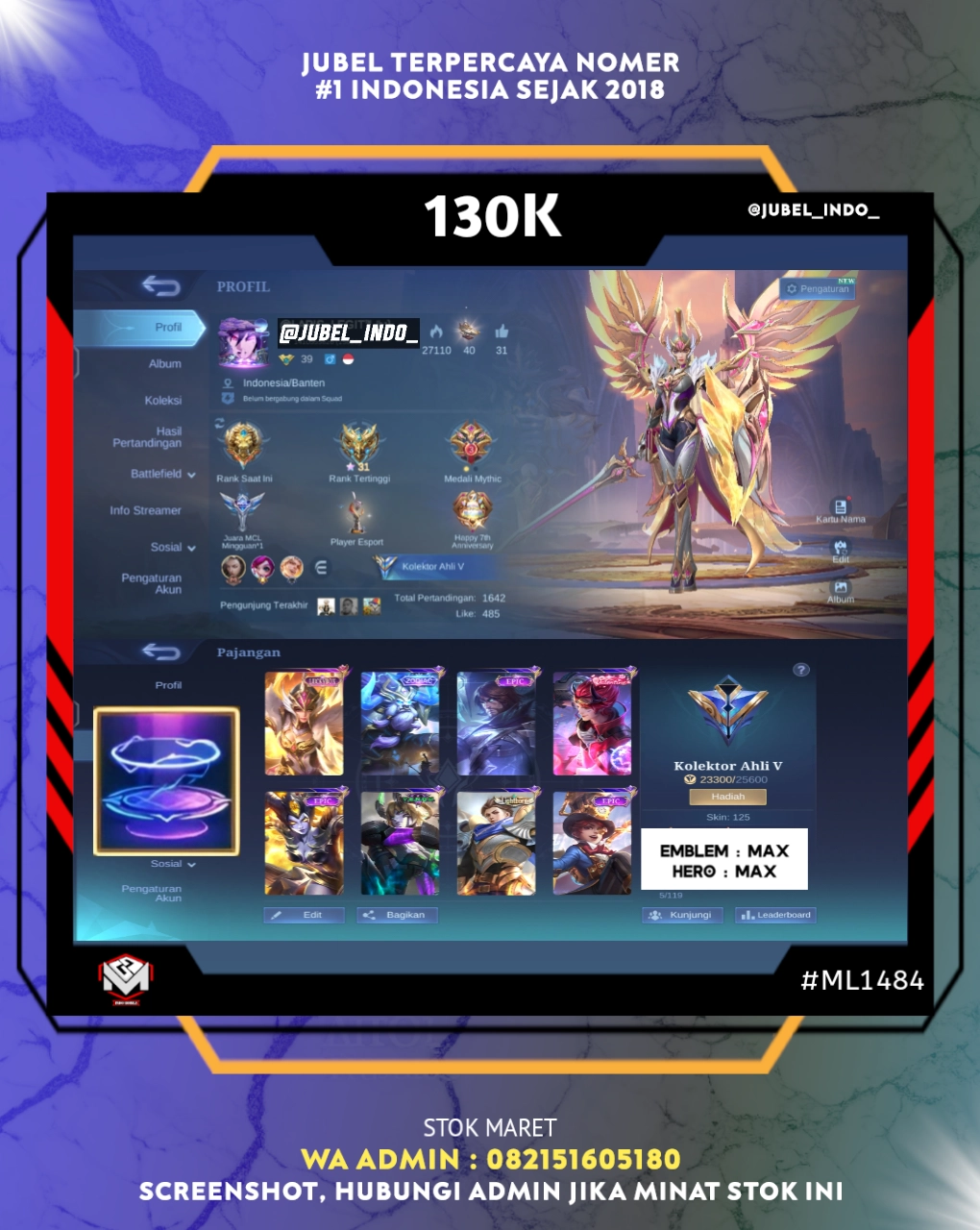 STOK ML #ML1484