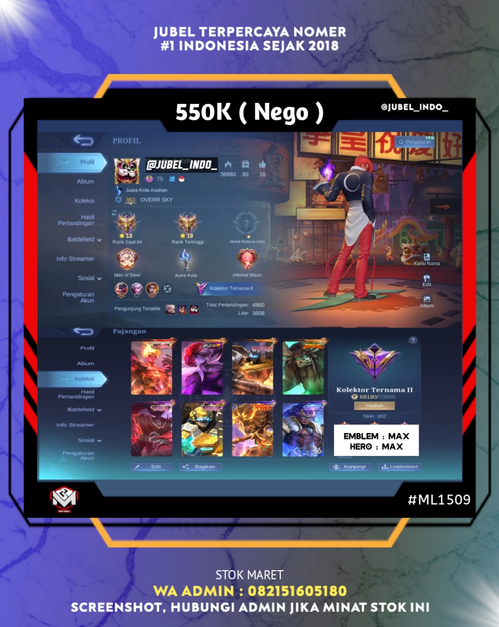STOK ML #ML1509