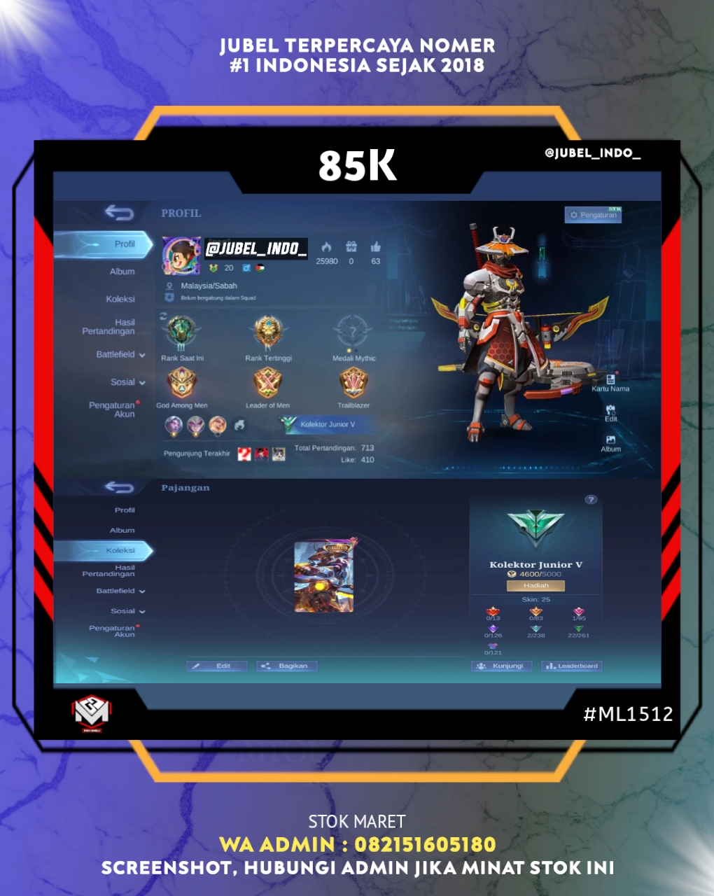 STOK ML #ML1512