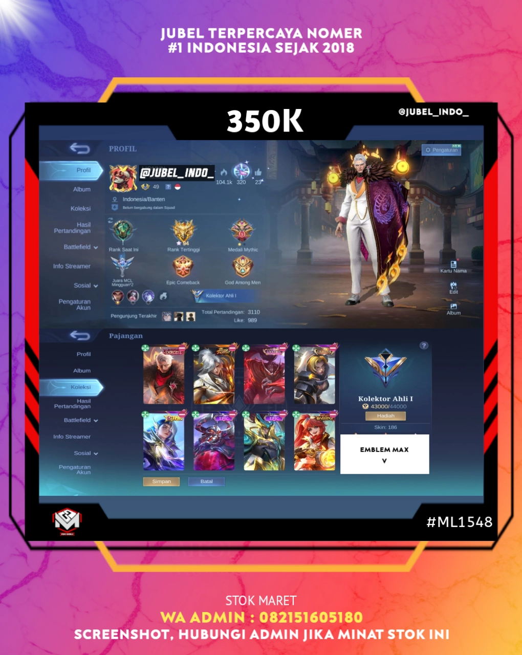 STOK ML #ML1548