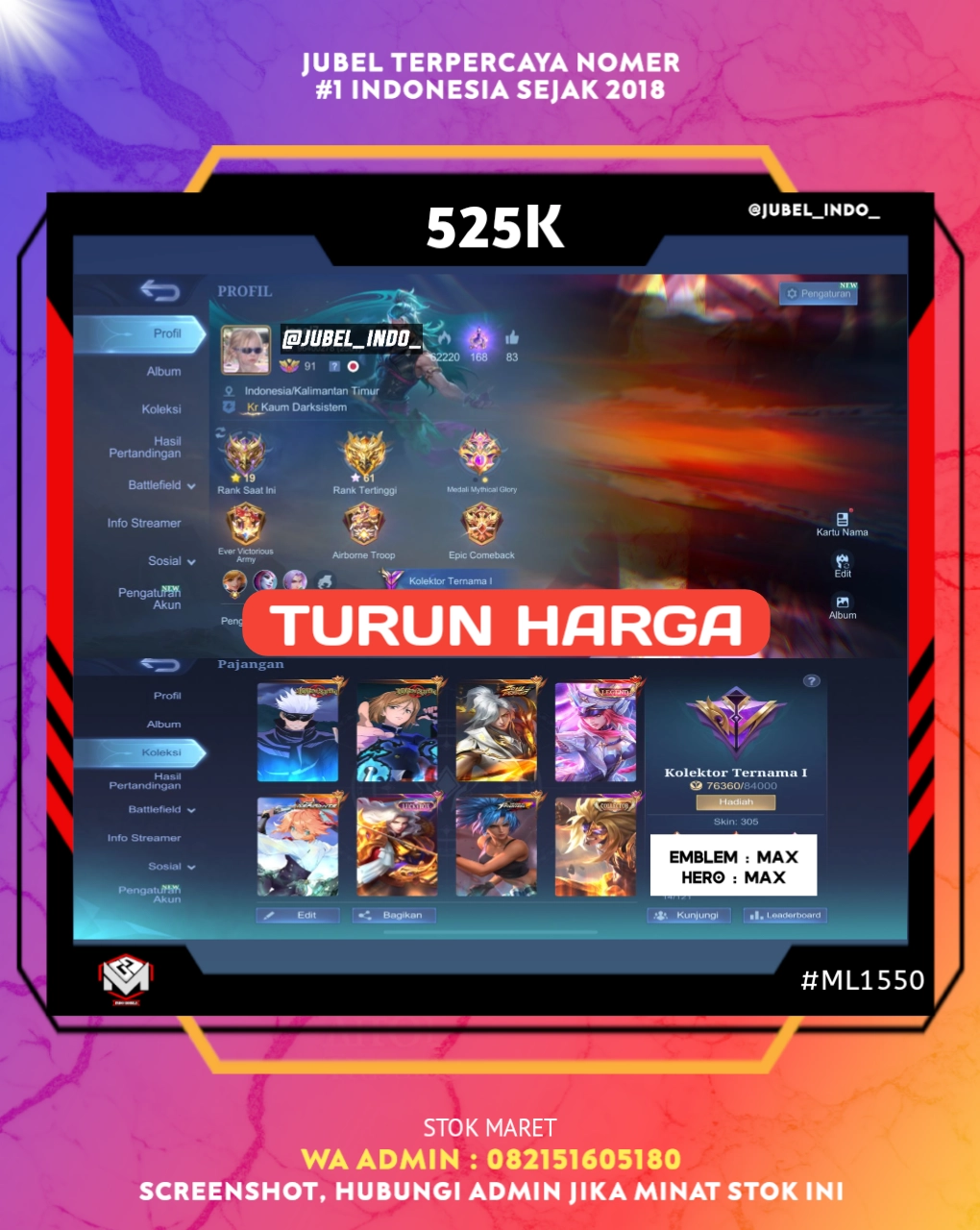 STOK ML #ML1550