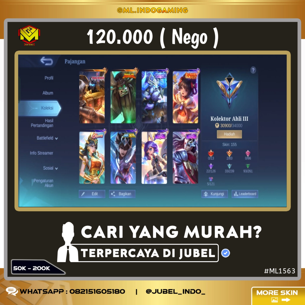 STOK ML #ML1563