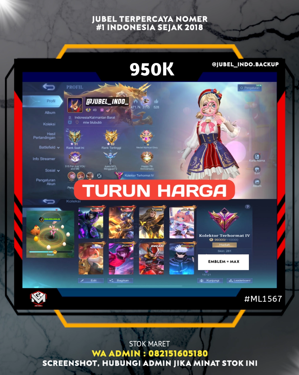 STOK ML #ML1567