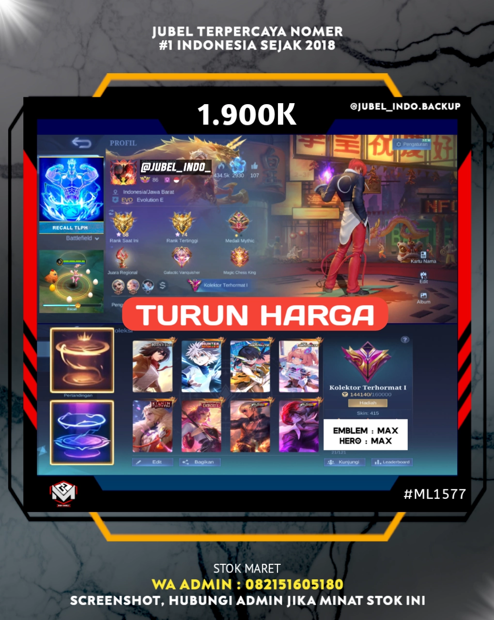 STOK ML #ML1577