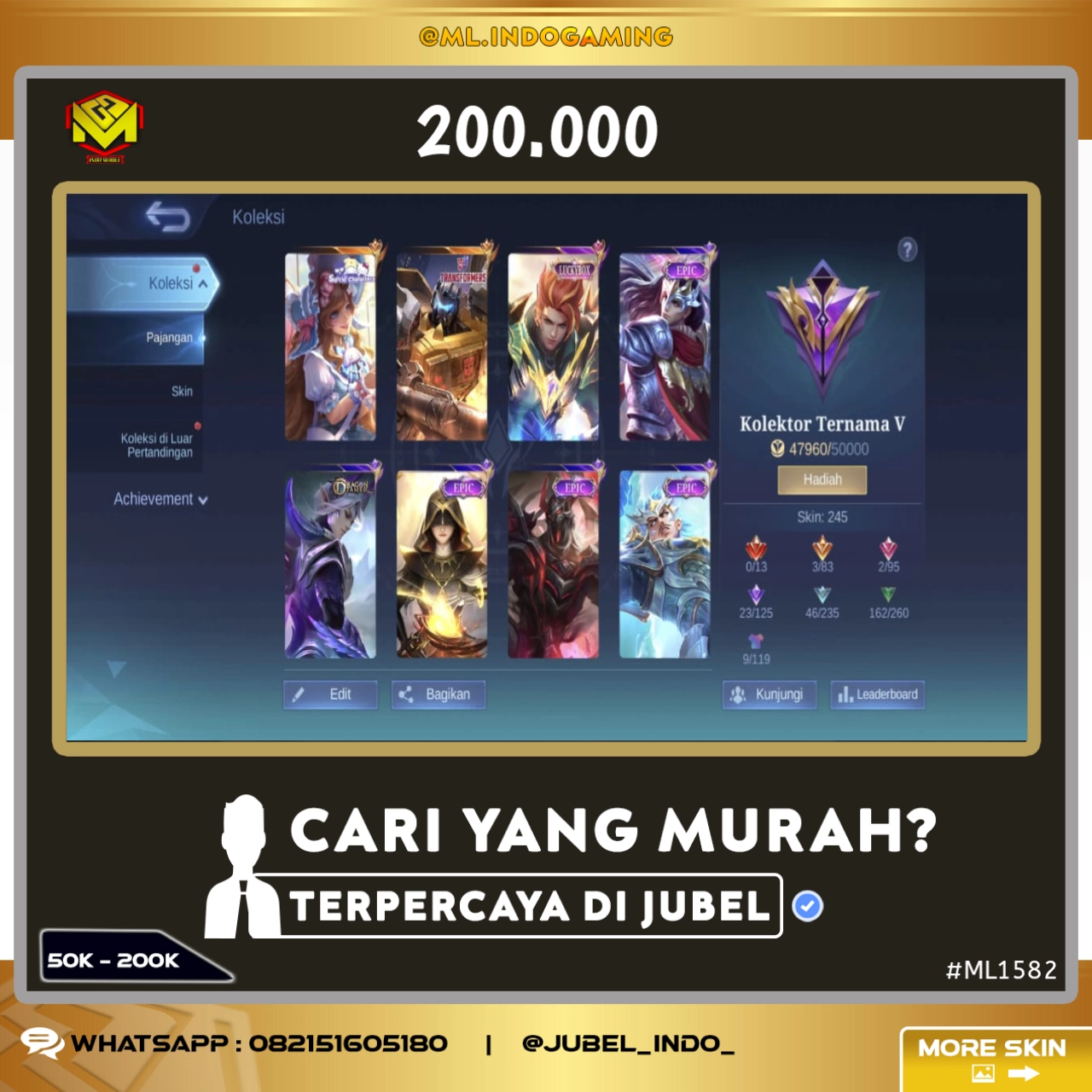 STOK ML #ML1582