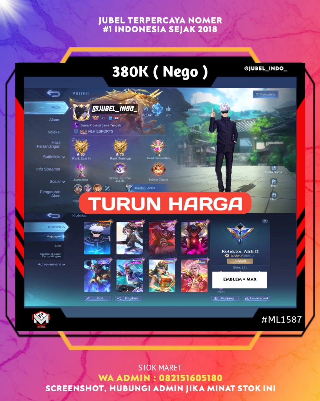 STOK ML #ML1587