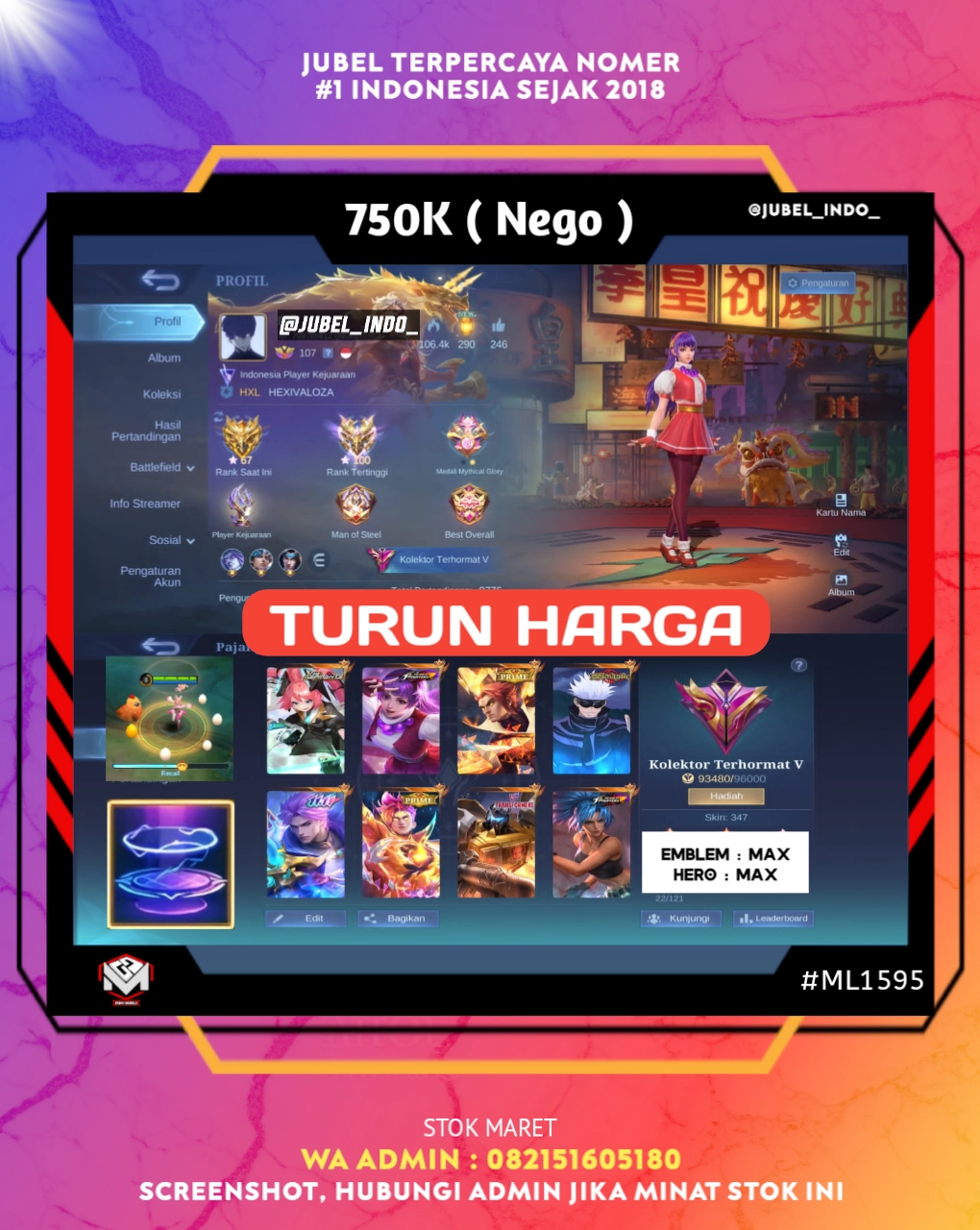 STOK ML #ML1595