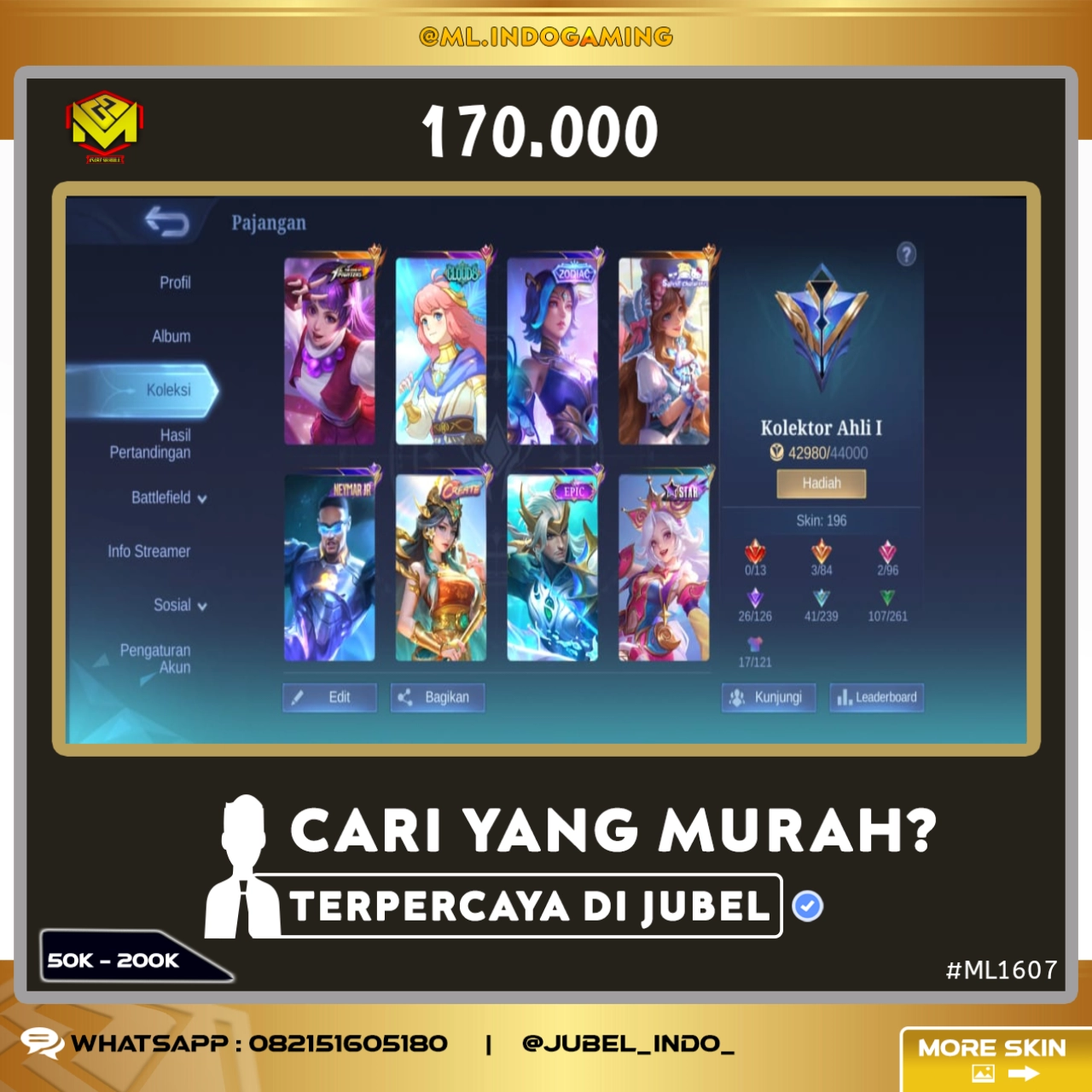 STOK ML #ML1607