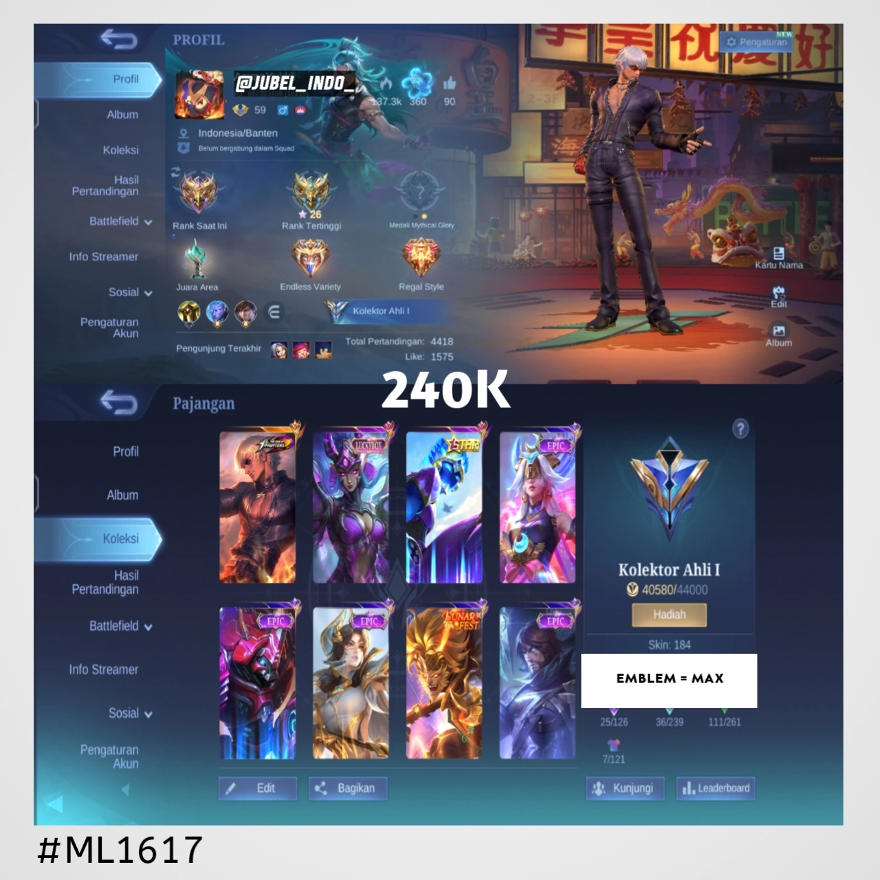 STOK ML #ML1617
