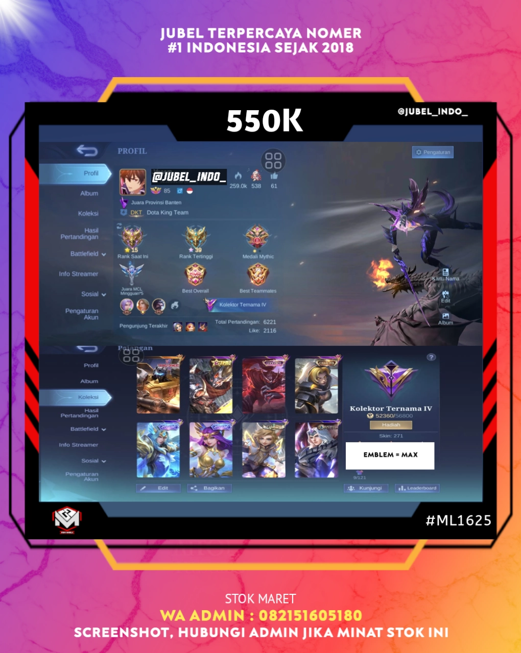 STOK ML #ML1625