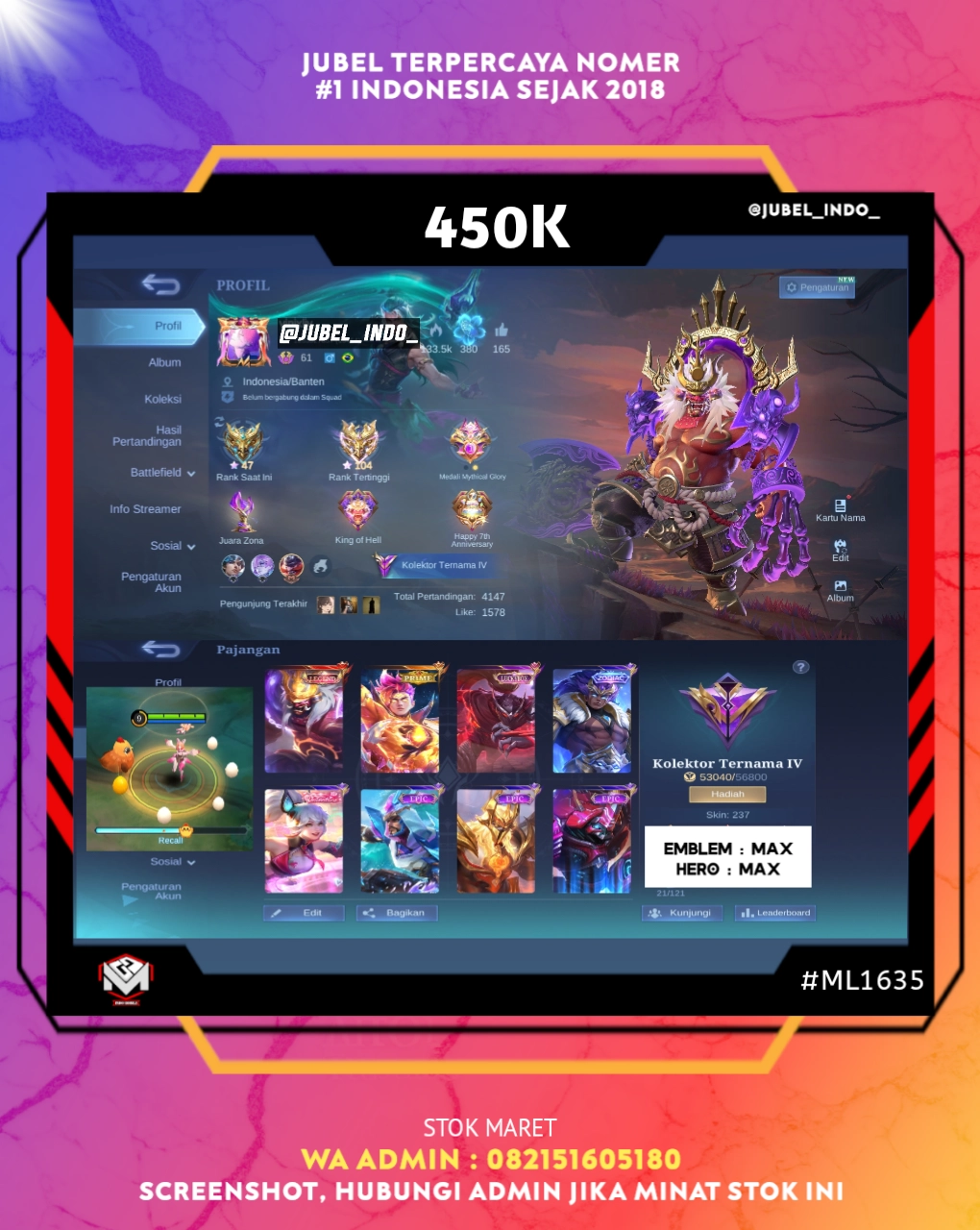 STOK ML #ML1635