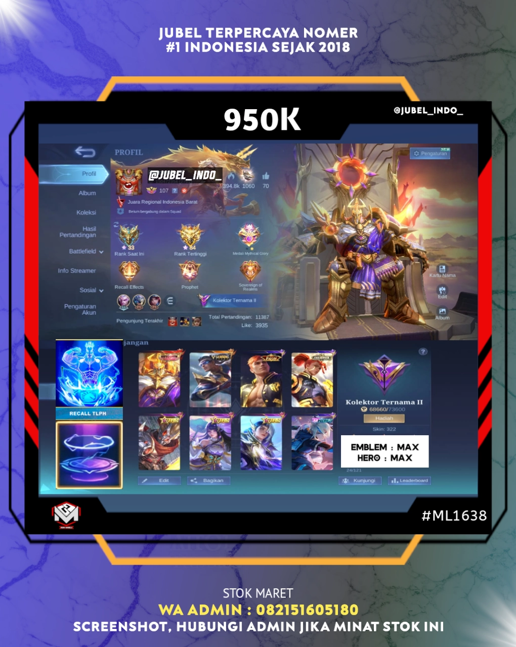 STOK ML #ML1638