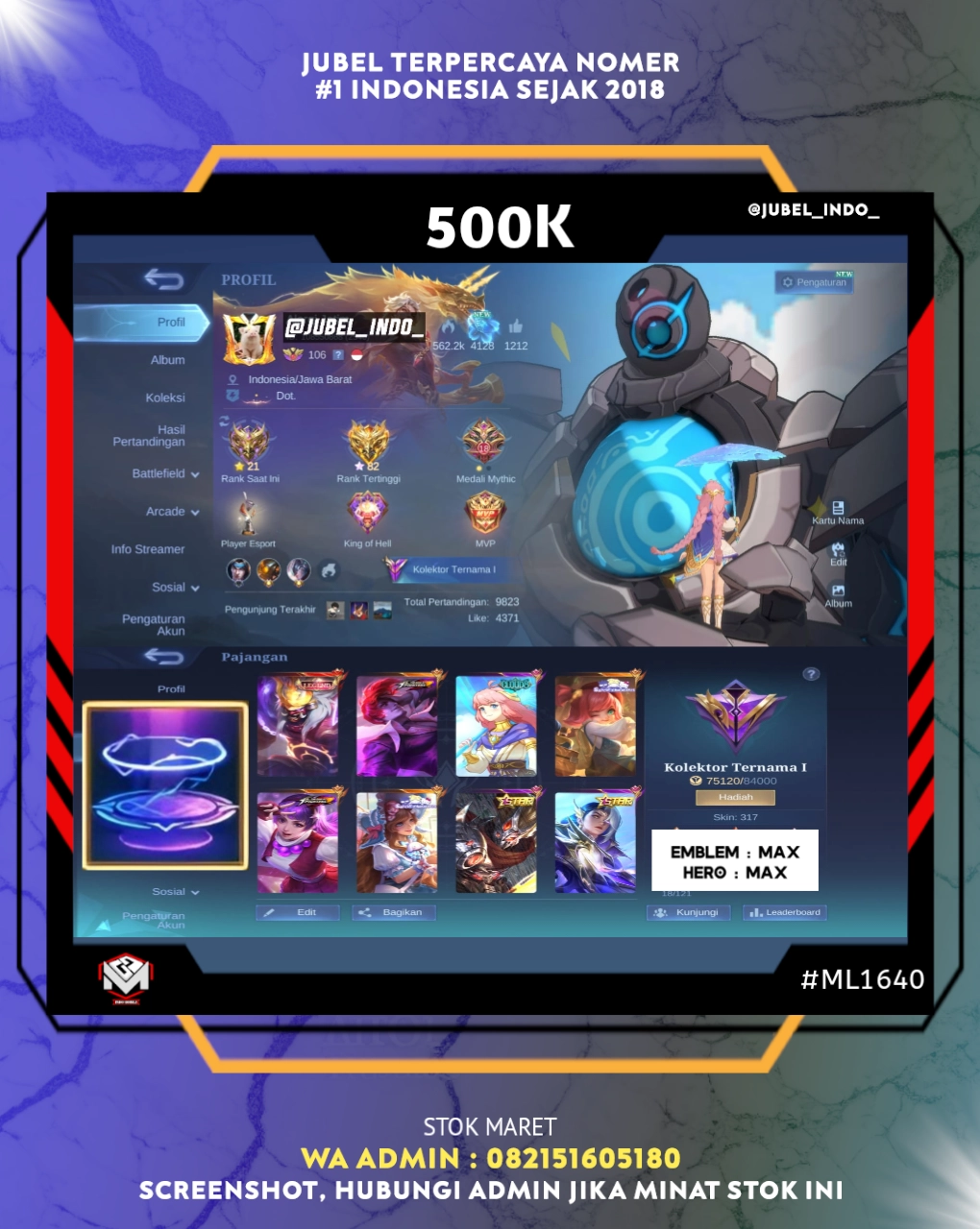 STOK ML #ML1640