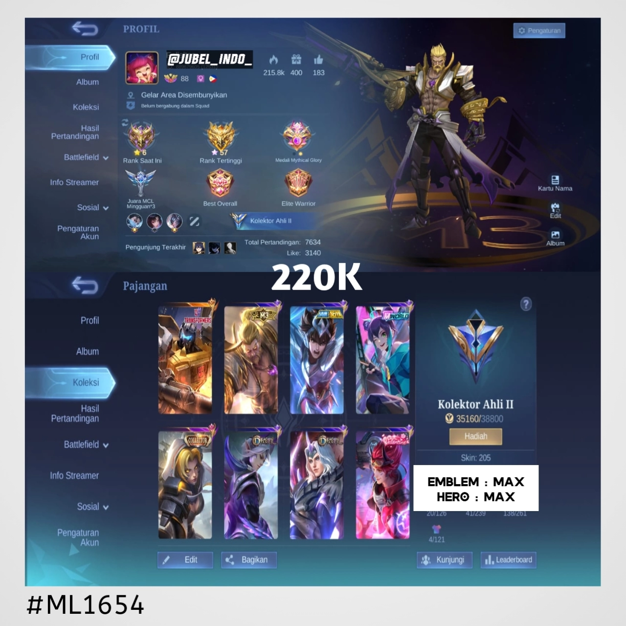 STOK ML #ML1654