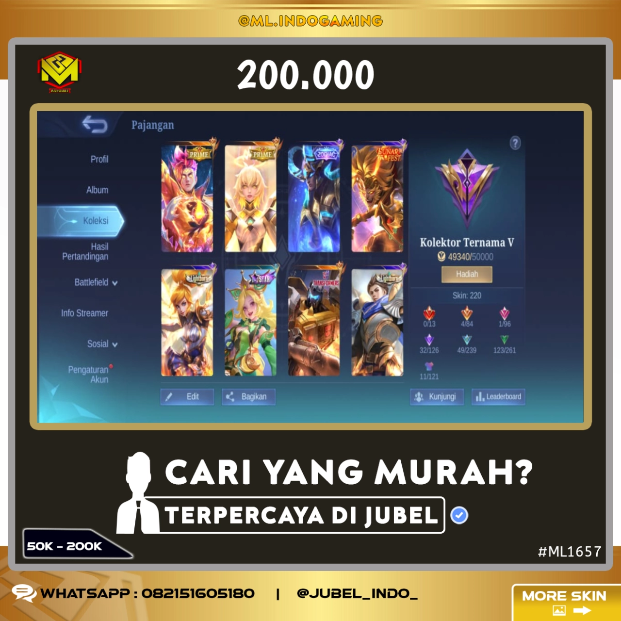 STOK ML #ML1657