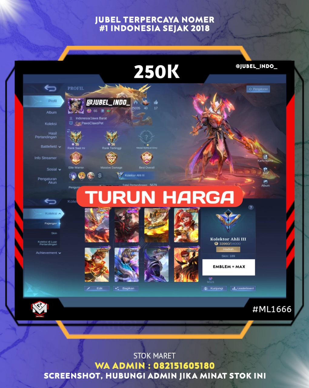 STOK ML #ML1666