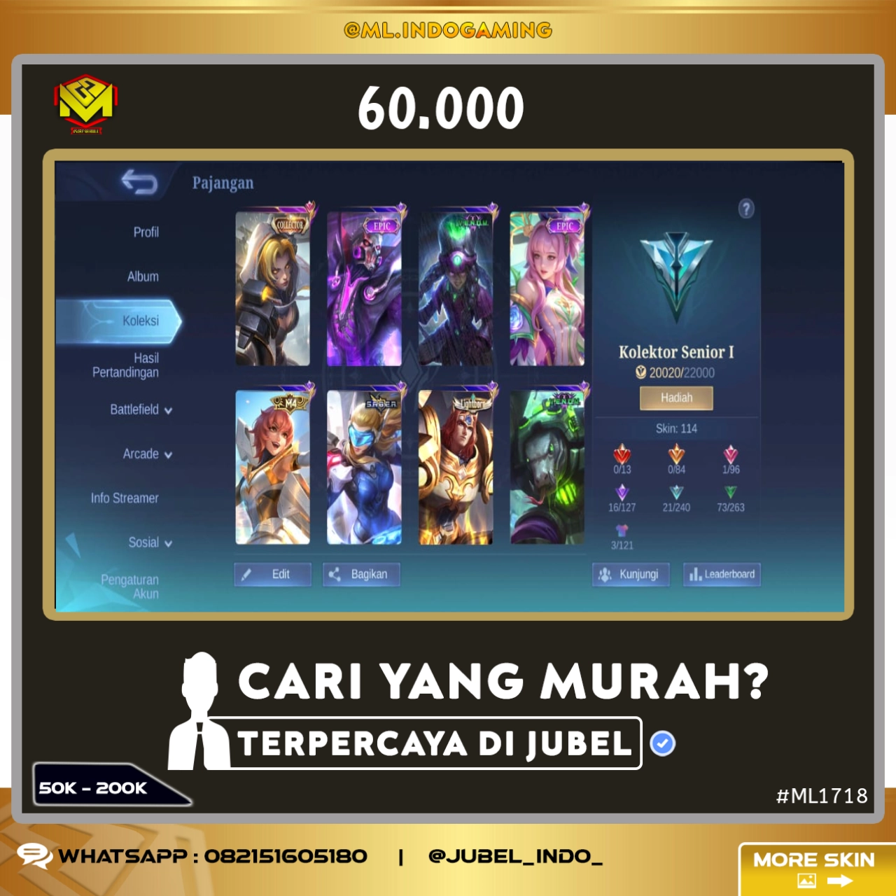 STOK ML #ML1718