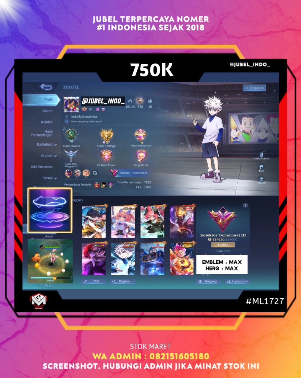 STOK ML #ML1727