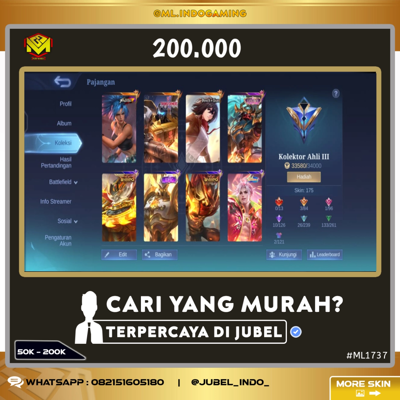 STOK ML #ML1737