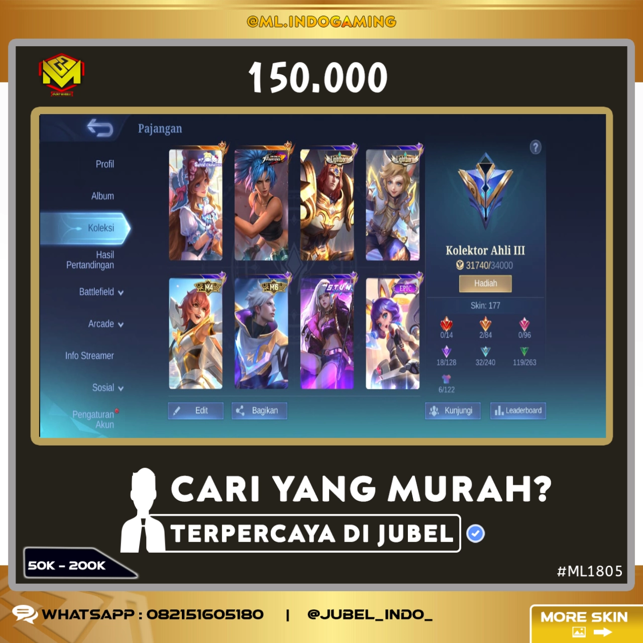 STOK ML #ML1805