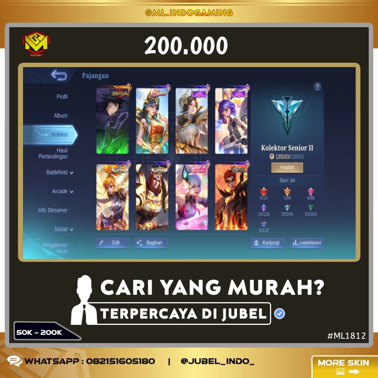 STOK ML #ML1812