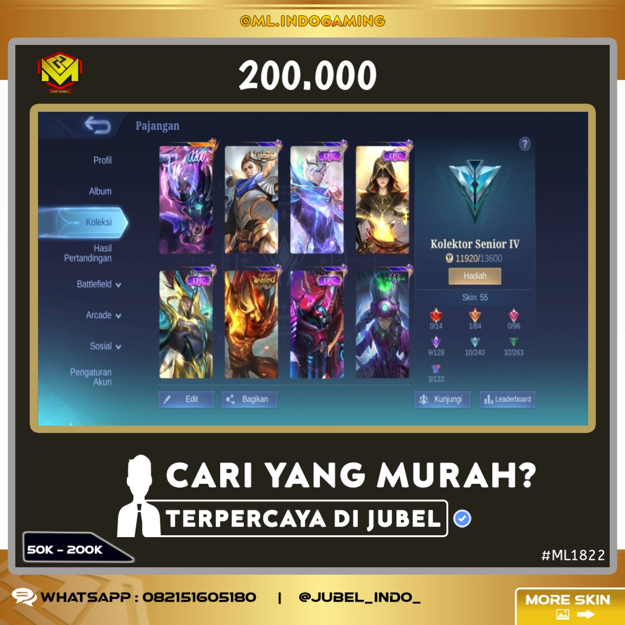STOK ML #ML1822