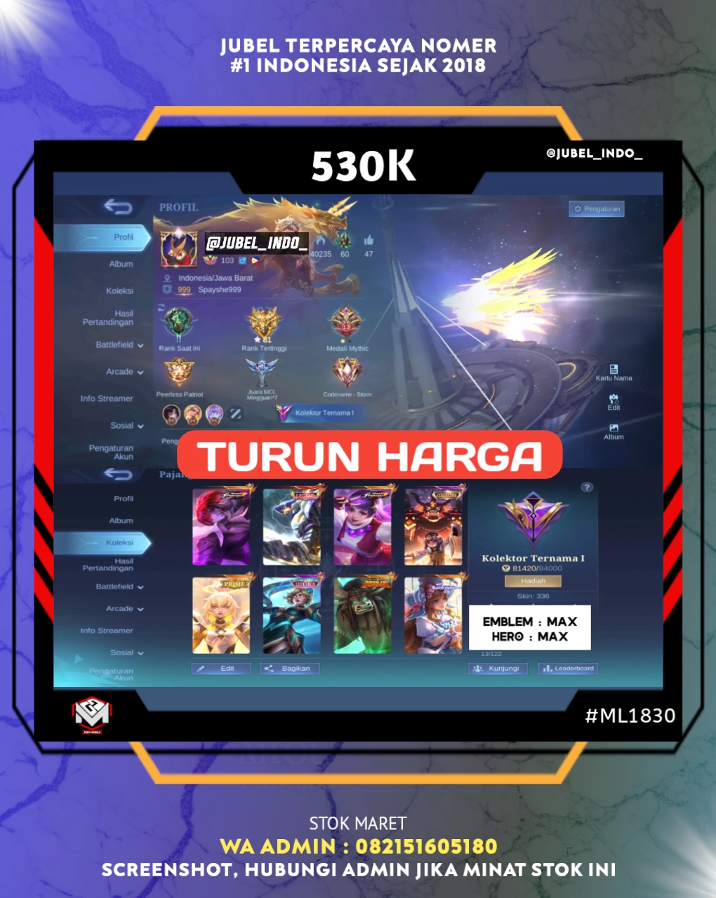 STOK ML #ML1830