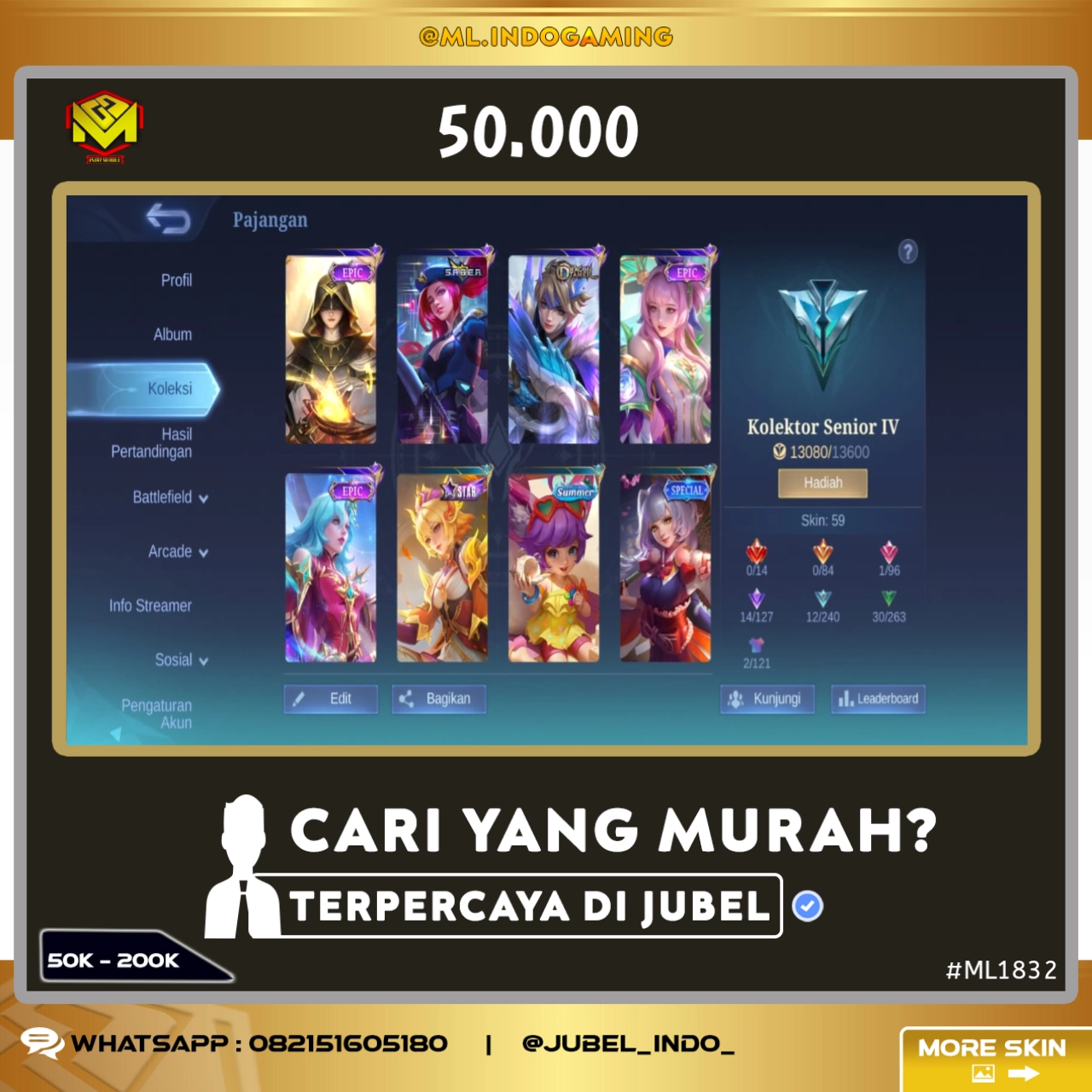 STOK ML #ML1832