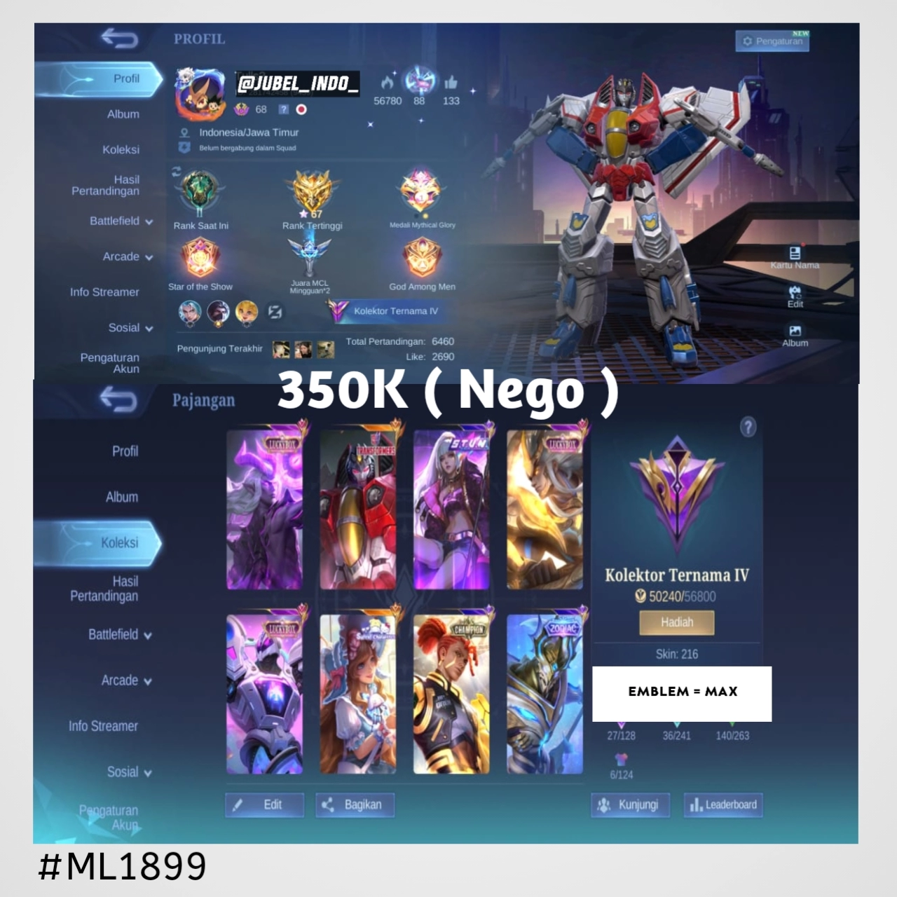 STOK ML #ML1899