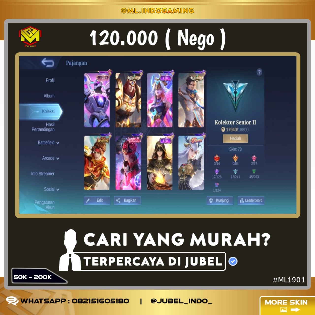 STOK ML #ML1901