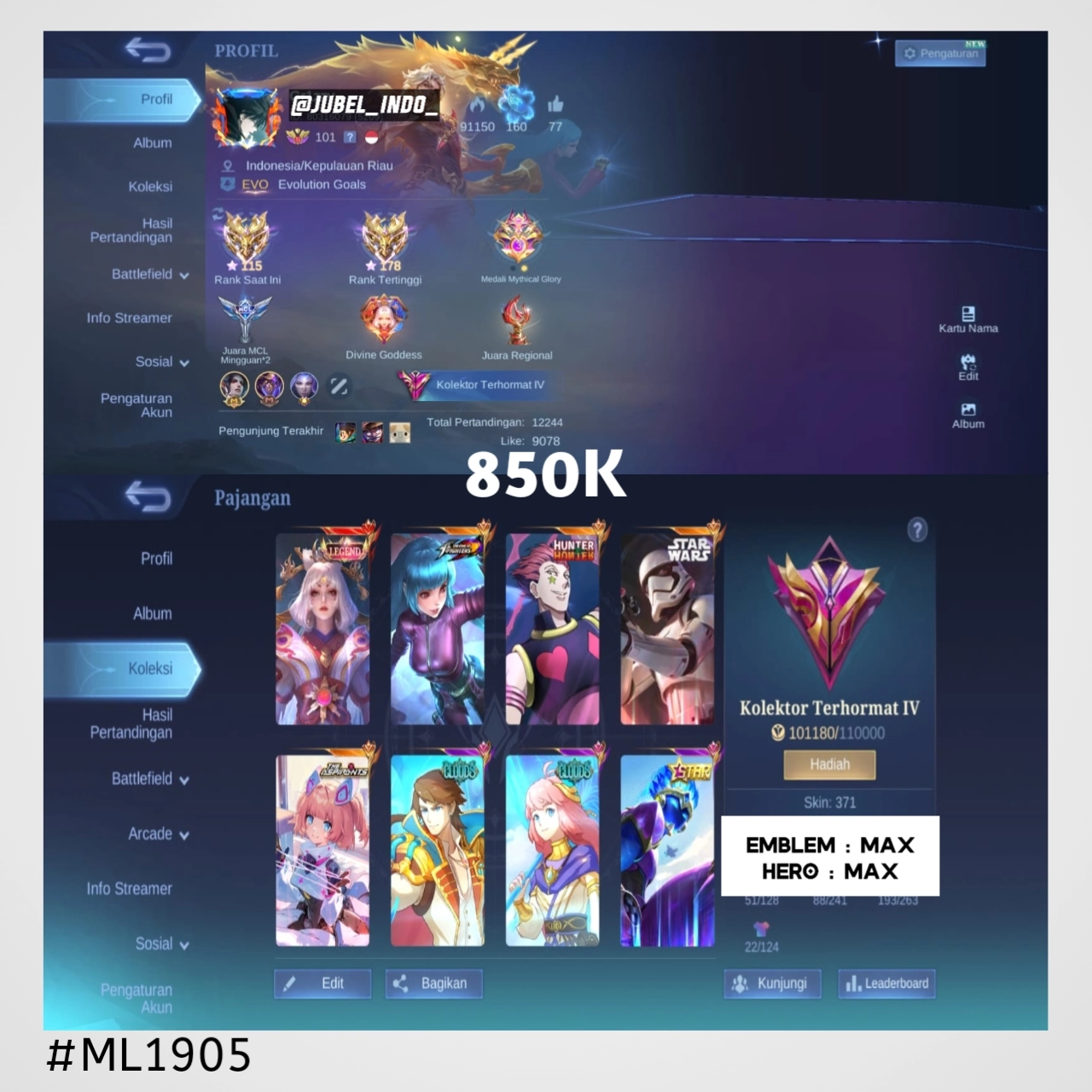 STOK ML #ML1905